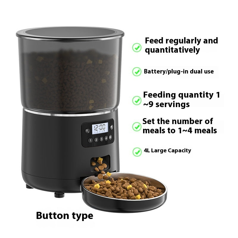 Smart 4L Pet Feeder – Feed & Love Anytime!
