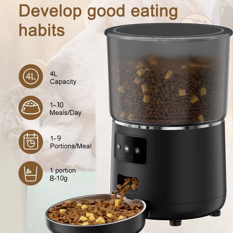 Smart 4L Pet Feeder – Feed & Love Anytime!